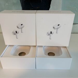 Two Boxes of Authentic Apple AirPods Pro 2 (No AirPods- Boxes Only)